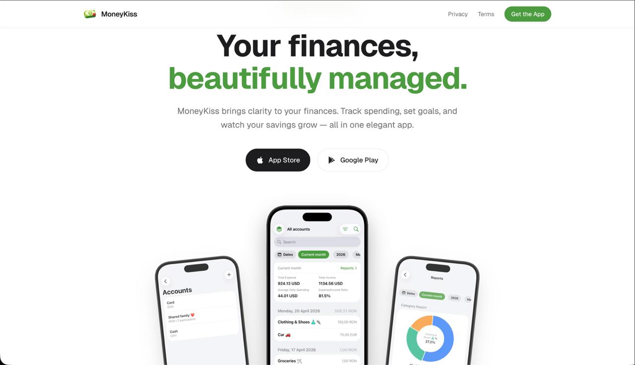 MoneyKiss - Money Management App